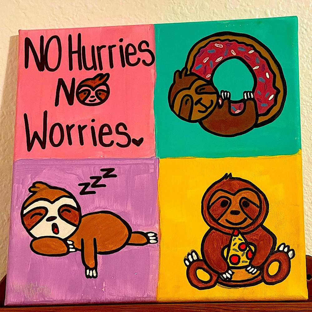 Different paintings I’ve done. Also I’m taking requests for 1 of a kind drawings